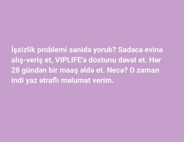 Satış üzrə menecerlər: Satış meneceri tələb olunur, Yalnız qadınlar üçün, İstənilən yaş, Təcrübəsiz, Aylıq ödəniş