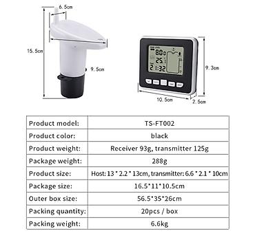 mini utu: Ultrasəslə və simsiz çən maye səviyyəsini ölçər cihaz. Model: FT-002 — 5