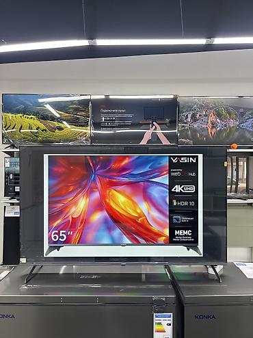 Телевизоры: Акция!!!Супер!!!Акция!!! VASIN 65” 4K UHD Smart TV Болгону 34000 сом — 4
