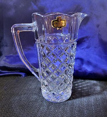 Čajnici: Bokal nov Zajecar kristal,led kristal 70te. Bokal je nov,sve na — 1