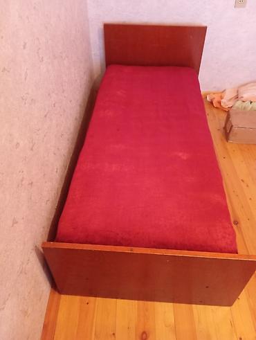 berde mebel: İşlənmiş, Təknəfərlik çarpayı, Bazalı, Matras ilə, Siyirməsiz — 2