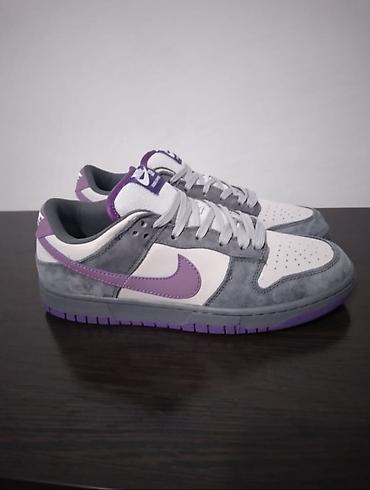 мурские туфли: Nike SB Dunk Low Pro, фиолетово‑серо‑белая расцветка. - Модель — 2