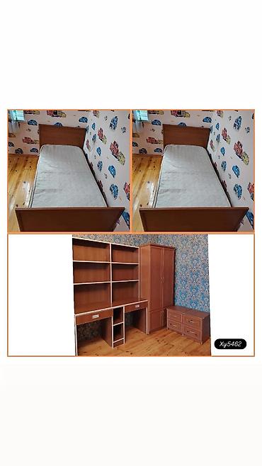 iki: Uşaq/yeniyetmə otağı üçün mebel dəsti Tərkibi: - Tək nəfərlik çarpayı — 1