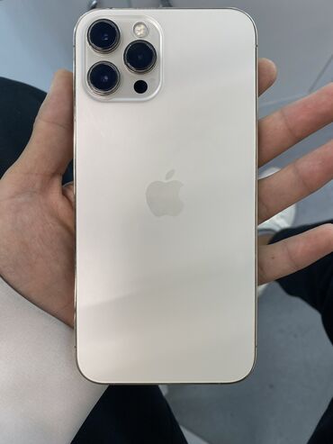 айфон 9 про: IPhone 12 Pro Max, Колдонулган, 128 ГБ, Алтын, 100 %