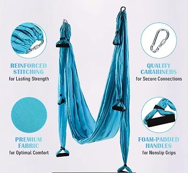 qamak: Aerial Yoga Swing Set – havada yoqa üçün sallanan hamak dəsti - — 3