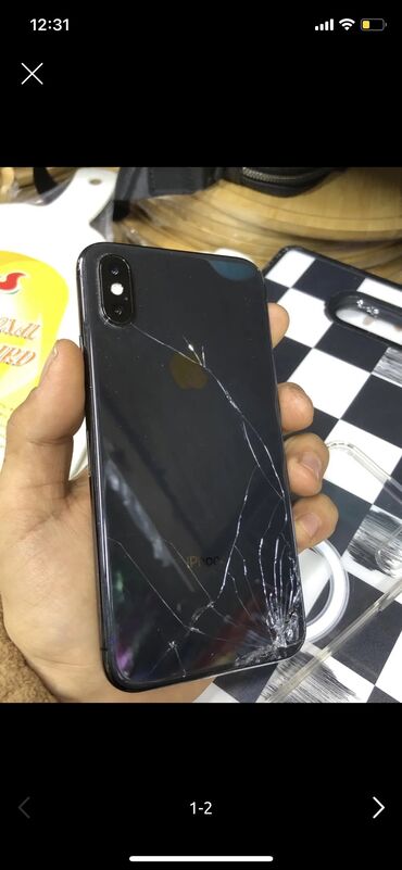 обмен на xs: IPhone Xs, Колдонулган, 64 ГБ, Кара, 85 %