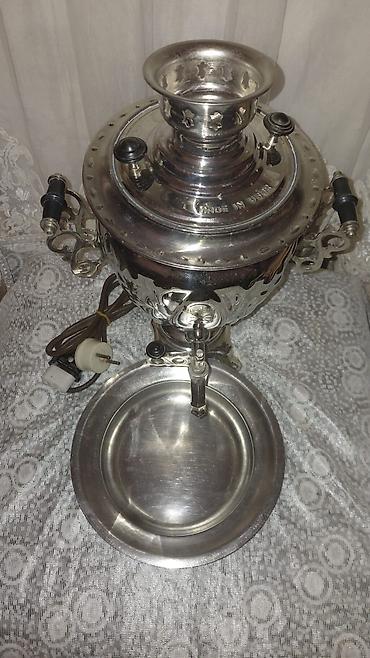 samovar 10 litre: Elektrikli samovar – metal korpuslu, klassik dizayn. Komplektə: - — 2