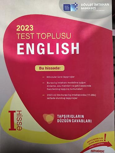 kitab rəf: İngilis dili Testlər 11-ci sinif, DİM, 1-ci hissə, 2023 il — 1