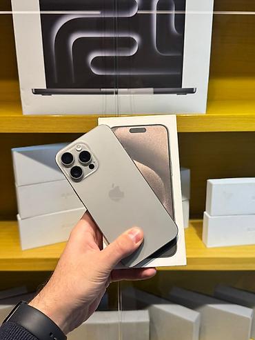 iphone xd: IPhone 15 Pro Max, 256 GB, Natural Titanium, Face ID, Kredit, Sənədlərlə — 3