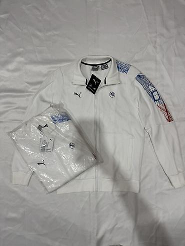 худи бмв: Мужская толстовка, S, Puma, Новый, цвет - Белый, Самовывоз — 1
