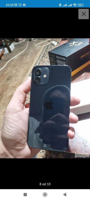 Apple iPhone: Apple iPhone iPhone 12, 128 GB, Pacific Blue, Otisak prsta, Bežični punjač, Face ID — 8
