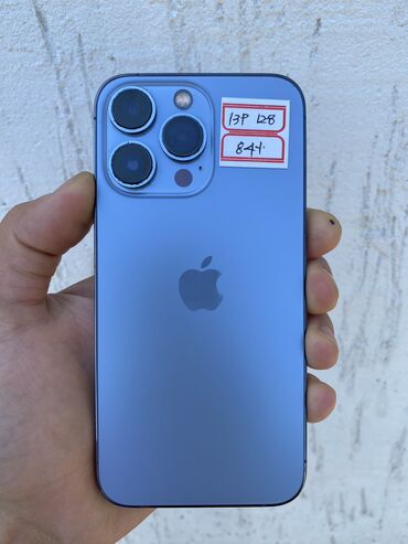 Apple iPhone: IPhone 13 Pro, Б/у, 128 ГБ, Sierra Blue, Чехол, 84 %
