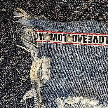 Şortlar: Məhsul: Qadınlar üçün cins ətək Təsvir: - Açıq mavi yuyulmuş denim — 2