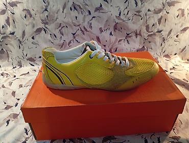 patika nike femra: Zara Sneakers Sportske patike – žuto/bela kombinacija Broj — 5