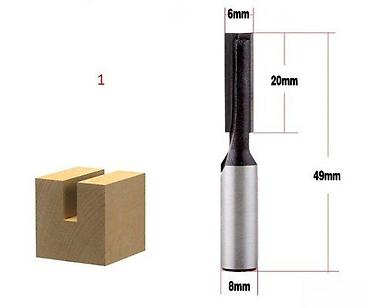 toplomer na celo: RAVNO DVOPERO VOLFRAM FI 6MM DO18MM PRIHVAT 8MM | Ravno dvopero — 1