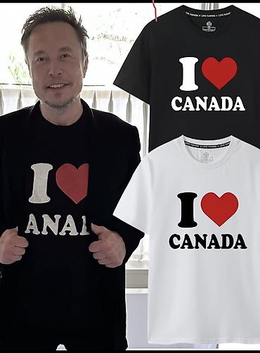 кел кел: Футболка с надписью I love Canada почему бы и нет — 1
