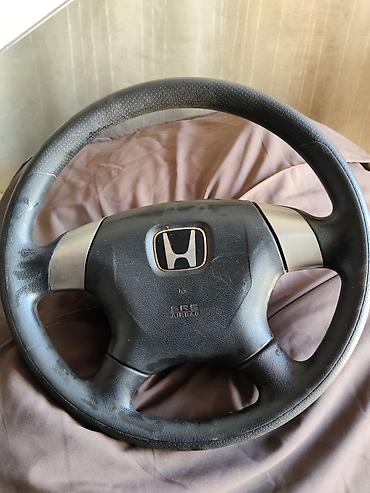 Детали салона: Руль Honda с модулем SRS Airbag (крышка/накладка с эмблемой H) — 1
