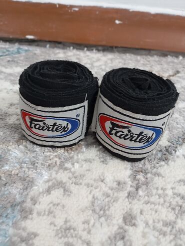 Спорт үчүн башка товарлар: Боксерские бинты Fairtex 3,5 метра черные