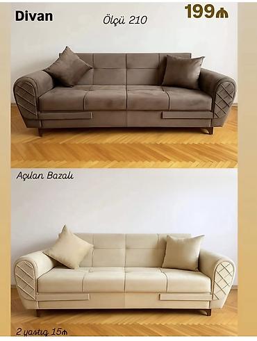 Divan – ölçü 210 sm - Açılan bazalı model: gündəlik oturma üçün rahat lalafo.az -da Divan – ölçü 210 sm - Açılan bazalı model: gündəlik oturma üçün rahat