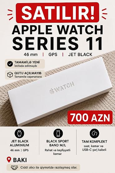 Yeni, Smart saat, Apple, rəng - Qara