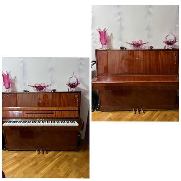 Пианино: Piano Belarus firmasi Qiymet 250 man 3 pedaldir Tam ishlekdir.Içi