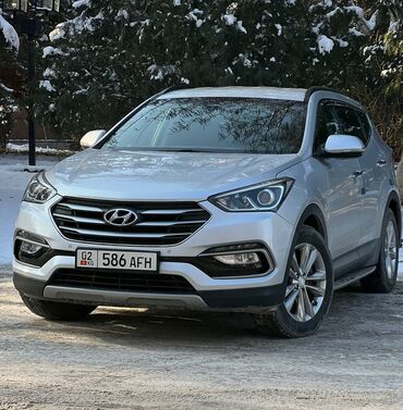 Hyundai: Санта Фе 2017 2турбо дизель Цвет: серебристый Пробег: 85000 оригинал