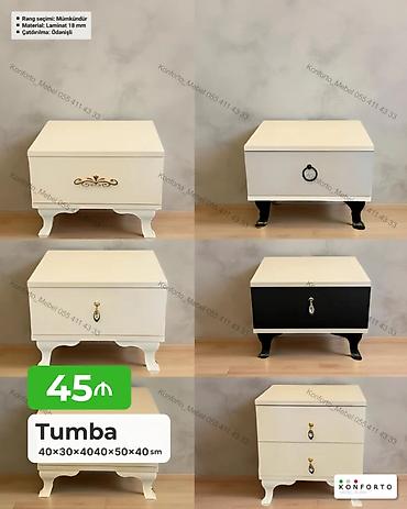 Tumba – klassik dizaynlı, müxtəlif tutacaqlarla təqdim olunan model. -