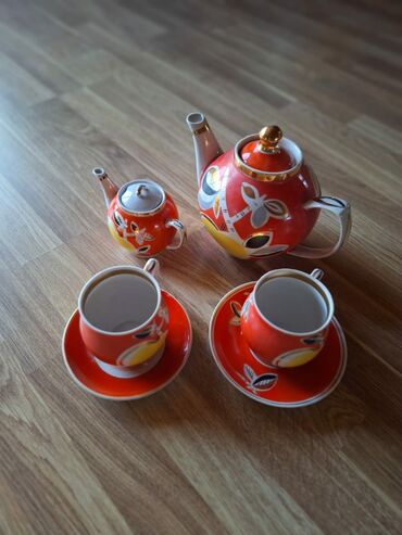 обеденный сервиз: Чайный набор, цвет - Оранжевый