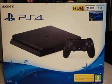 sony playstation 4 цена в бишкеке: Продаю Sony PlayStation 4 slim 1TB с 9ю играми, не прошитая. В