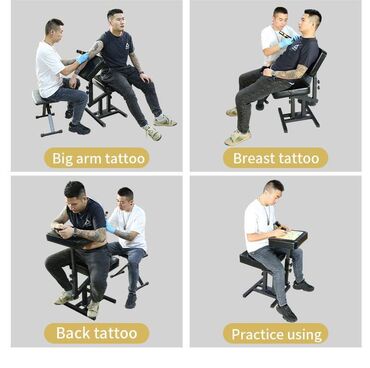 Medicinski nameštaj: Multifunkcionalna stolica za tetoviranje - Profesionalna stolica — 4