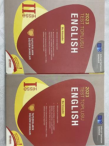 Testlər: English 2023. Test toplusu 1 ve 2 hisse. Ikisi biryerde 10 azn — 1