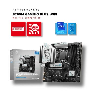 Dinamiklər və musiqi mərkəzləri: Ana Platası MSI MSI B760M GAMING PLUS WIFI, Yeni