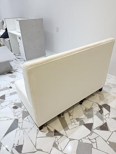 Divanlar: Minimalist iki nəfərlik divan - Rəng: qarlı ağ - Üslub — 3
