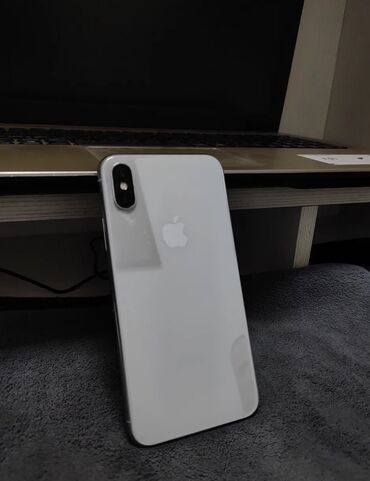 купить iphone 10: IPhone X, Б/у, 256 ГБ, Белый, Зарядное устройство, 100 %