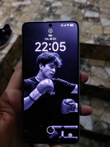 telfon 100: Poco X7 Pro, 256 GB, rəng - Yaşıl, Barmaq izi, Face ID