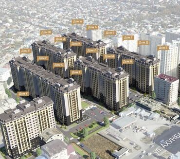 недостроенные дома в бишкеке: 2 комнаты, 69 м², Элитка, 3 этаж, ПСО (под самоотделку)