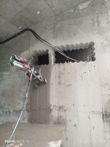 Beton işləri: Səssiz tozsuz səliqəli kəsim. Beton katlavan monolit kubik — 2