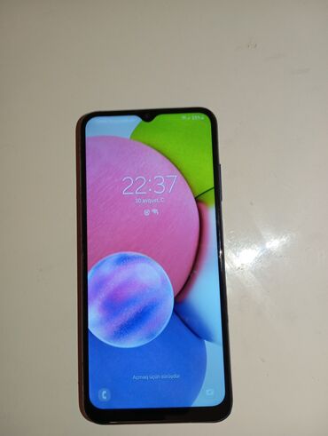 samsung c3500: Samsung Galaxy A03s, 64 ГБ, цвет - Голубой