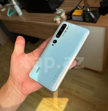 Samsung: Xiaomi Mi Note 10, rəng - Göy, 
 Barmaq izi