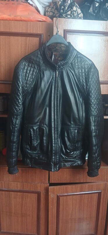 onlayn kurtkalar: Мужская куртка, Кожаная, Зимняя, 3XL (EU 46)