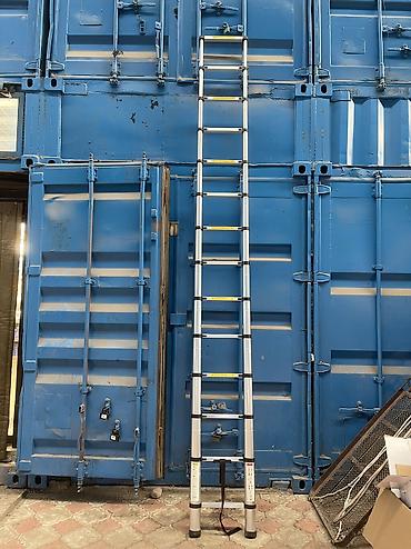 Телескопические стремянки: Телескопическая стремянка, Высота: До 2 м, Новый, Материал: Алюминий — 10