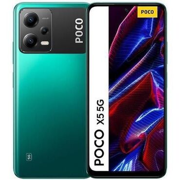 poco f: Poco X5 5G, Б/у, 256 ГБ, цвет - Зеленый, 2 SIM