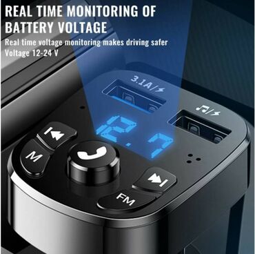 Audio oprema za auto: MP3 player Bt 5.0 brzi punjač 3.1A hands-free Specifikacije — 3