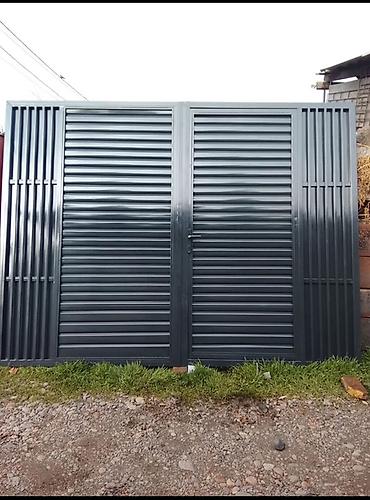 Распашные ворота: Металлические ворота и калитки современного дизайна - Материал — 4