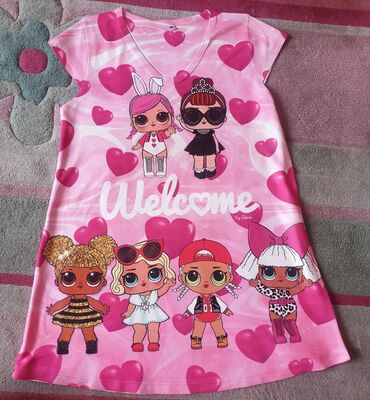 dečija garderoba: LOL suprise tunika, moze i kao mini haljina, deciji xl, duzina oko 62