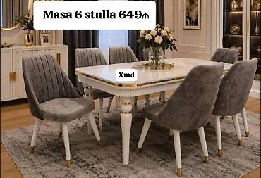 karaca gence: Kvadrat masa, Qonaq otağı üçün, 6 nəfər — 1