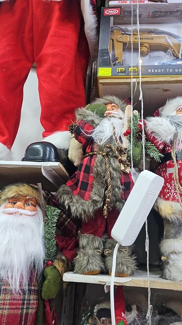 Yeni il oyuncaqları və bəzəkləri: Məhsul kodu sm-510018 Hündürlük 30 cm Şaxta baba kukla mişkası Diqqət — 2