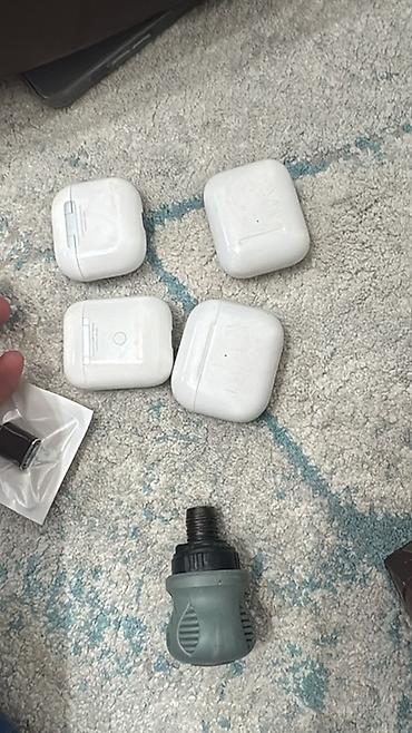 e96a hoco: Наушники рабочие AirPods, 4 штуки все за 500 сом Белые компактные — 1