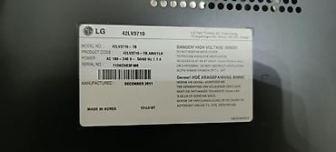 gencede televizor: LG 42LV3710 – 42 düym LED LCD televizor Əsas xüsusiyyətlər: - Ekran — 4