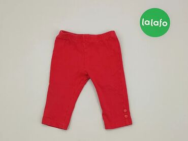 Spodnie: Spodnie, 3-6 m, wzór - Jednolity kolor, kolor - Czerwony